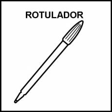 ROTULADOR - Pictograma (blanco y negro)