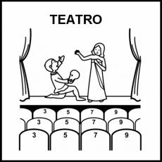 TEATRO - Pictograma (blanco y negro)