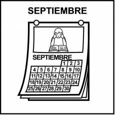 SEPTIEMBRE - Pictograma (blanco y negro)