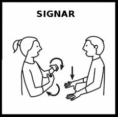SIGNAR - Pictograma (blanco y negro)
