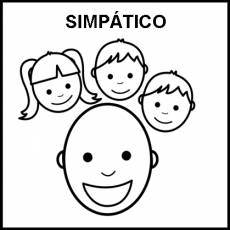 SIMPÁTICO - Pictograma (blanco y negro)