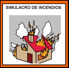 SIMULACRO DE INCENDIOS - Pictograma (color)