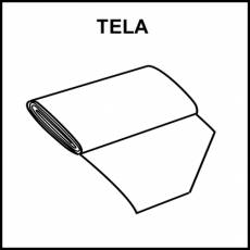 TELA - Pictograma (blanco y negro)