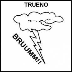 TRUENO - Pictograma (blanco y negro)