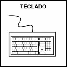 TECLADO - Pictograma (blanco y negro)