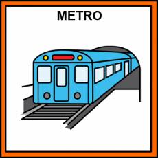 METRO (MEDIO DE TRANSPORTE) - Pictograma (color)