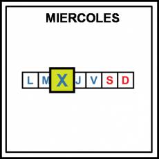 MIÉRCOLES - Pictograma (color)