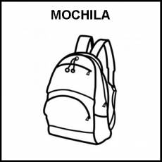 MOCHILA - Pictograma (blanco y negro)