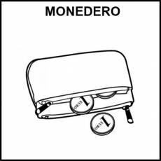 MONEDERO - Pictograma (blanco y negro)