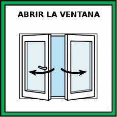 ABRIR LA VENTANA - Pictograma (color)