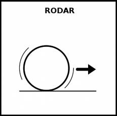 RODAR - Pictograma (blanco y negro)