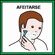 AFEITARSE - Pictograma (color)
