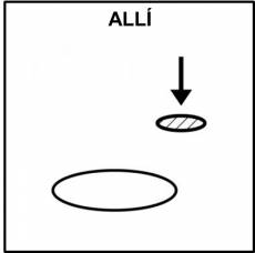 ALLÍ - Pictograma (blanco y negro)