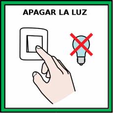 APAGAR LA LUZ - Pictograma (color)