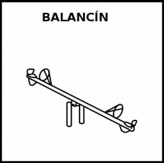BALANCÍN - Pictograma (blanco y negro)