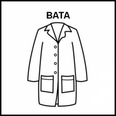 BATA (TRABAJO) - Pictograma (blanco y negro)