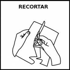 RECORTAR - Pictograma (blanco y negro)