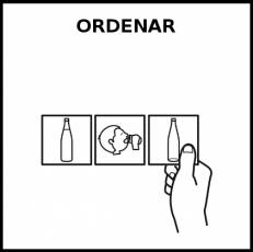 ORDENAR - Pictograma (blanco y negro)