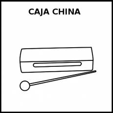 CAJA CHINA - Pictograma (blanco y negro)