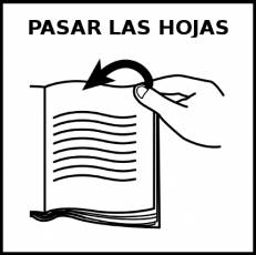 PASAR LAS HOJAS - Pictograma (blanco y negro)