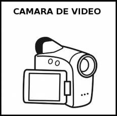 CÁMARA DE VÍDEO - Pictograma (blanco y negro)