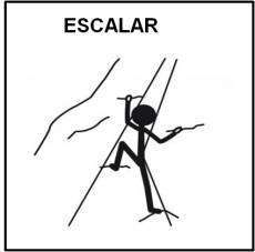 ESCALAR - Pictograma (blanco y negro)