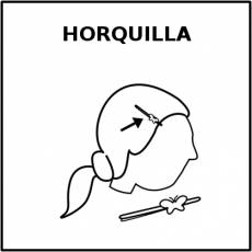 HORQUILLA - Pictograma (blanco y negro)