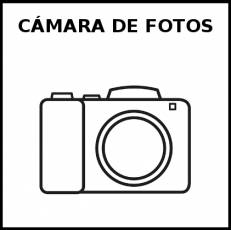 CÁMARA DE FOTOS - Pictograma (blanco y negro)