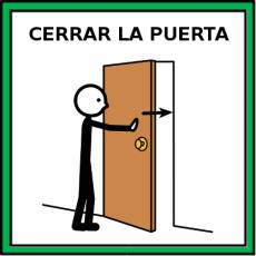 CERRAR LA PUERTA - Pictograma (color)