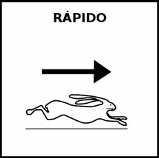 RÁPIDO - Pictograma (blanco y negro)
