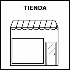TIENDA - Pictograma (blanco y negro)