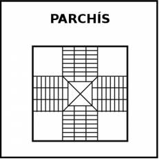 PARCHÍS - Pictograma (blanco y negro)