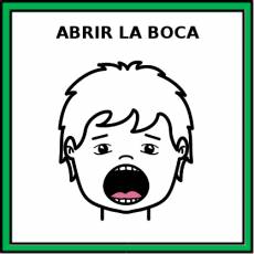 ABRIR LA BOCA - Pictograma (color)