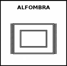 ALFOMBRA - Pictograma (blanco y negro)