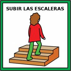 SUBIR LAS ESCALERAS - Pictograma (color)