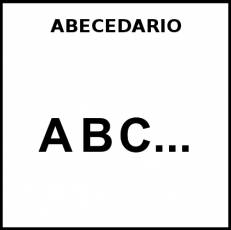 ABECEDARIO - Pictograma (blanco y negro)