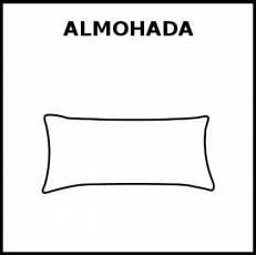 ALMOHADA - Pictograma (blanco y negro)