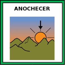 ANOCHECER - Pictograma (color)