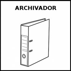 ARCHIVADOR - Pictograma (blanco y negro)