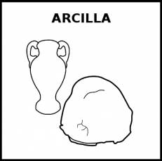 ARCILLA - Pictograma (blanco y negro)