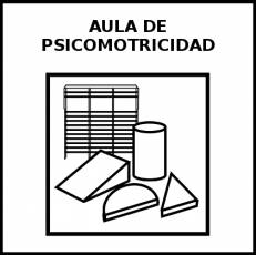 AULA DE PSICOMOTRICIDAD - Pictograma (blanco y negro)