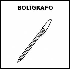 BOLÍGRAFO - Pictograma (blanco y negro)