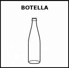 BOTELLA - Pictograma (blanco y negro)