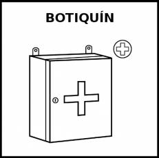 BOTIQUÍN - Pictograma (blanco y negro)