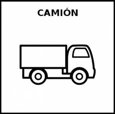 CAMIÓN - Pictograma (blanco y negro)