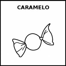 CARAMELO - Pictograma (blanco y negro)