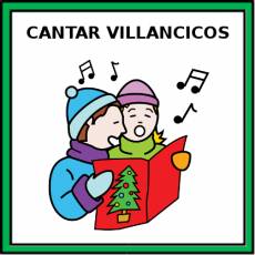CANTAR VILLANCICOS - Pictograma (color)