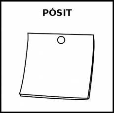 PÓSIT - Pictograma (blanco y negro)