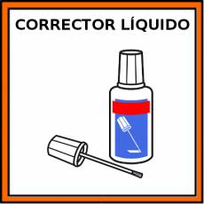 CORRECTOR LÍQUIDO - Pictograma (color)