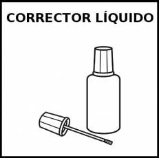 CORRECTOR LÍQUIDO - Pictograma (blanco y negro)